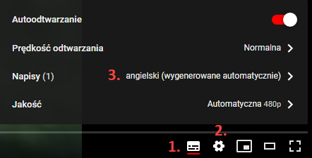 tłumaczenie automatyczne YouTube